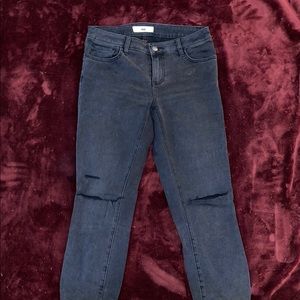 Vans black denim jeans, size 7/28